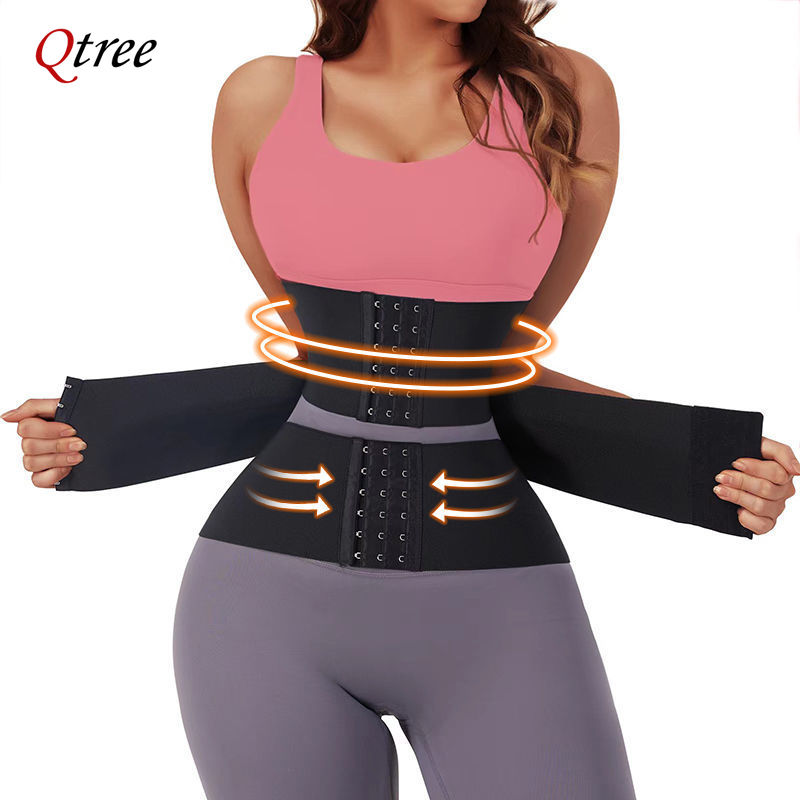 Shapewear Bodysuit Firm - Qtree Yükseltilmiş Bel Eğitmen Snatch Up