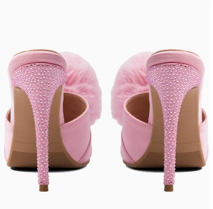 Pembe Saten Topuklu Terlik Kad - Slip Dress Satin incelemesi ve fiyatı