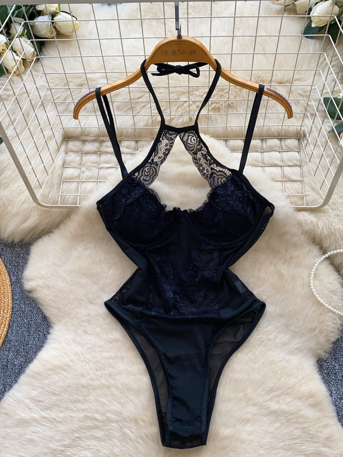 Foamlina Seksi Kadın Halter Da - Lace Teddy Lingerie incelemesi ve fiyatı